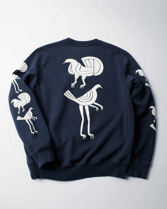 Fancy pigeon crew neck sweatshirt