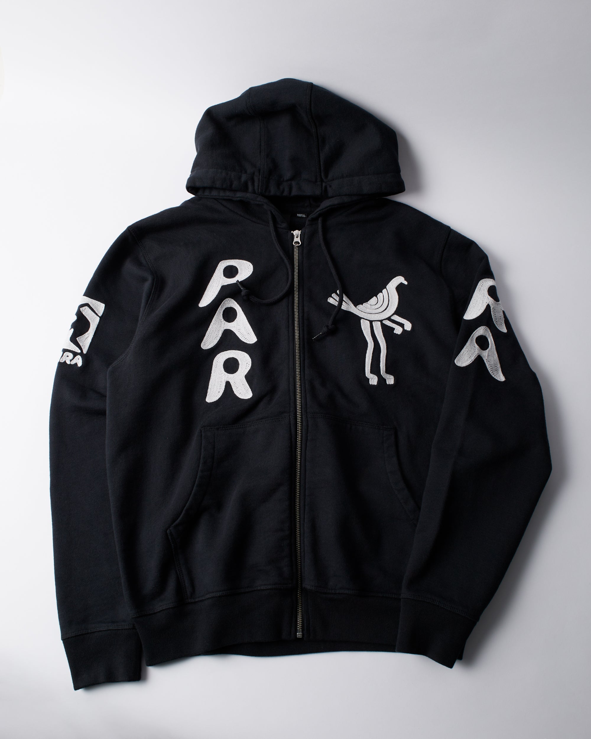 Zipped pigeon zip hooded sweatshirt – by Parra JP