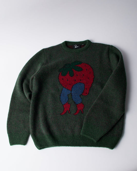 Stupid strawberry knitted pullover