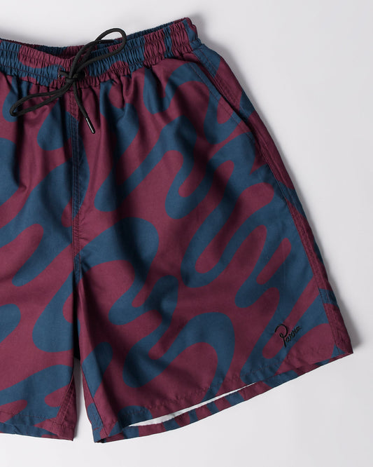 Splashed swim shorts