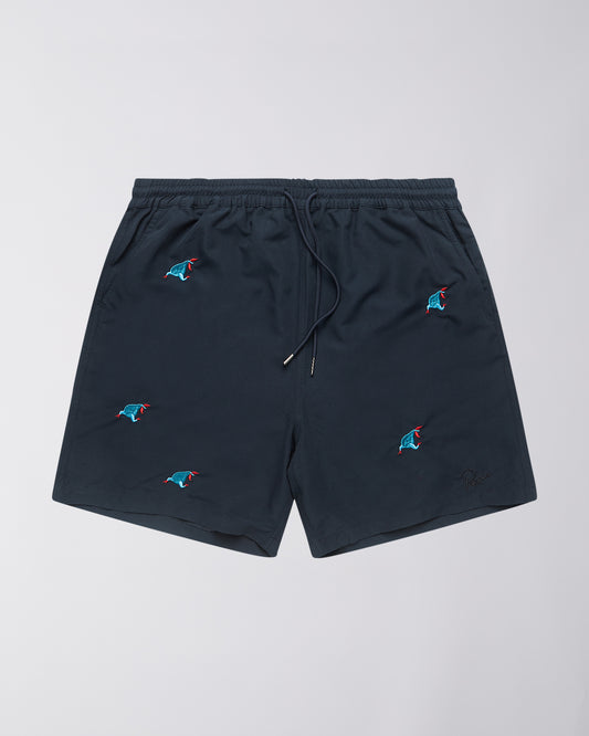 running pear swim shorts