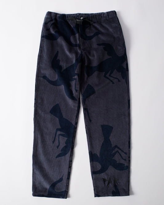 Clipped wings corduroy pants