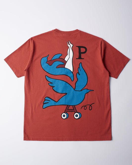 Wheeled bird t-shirt