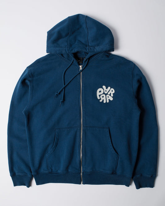 1976 logo zip hooded sweatshirt