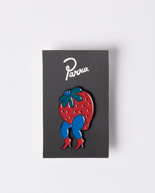 Stupid strawberry enamel pin