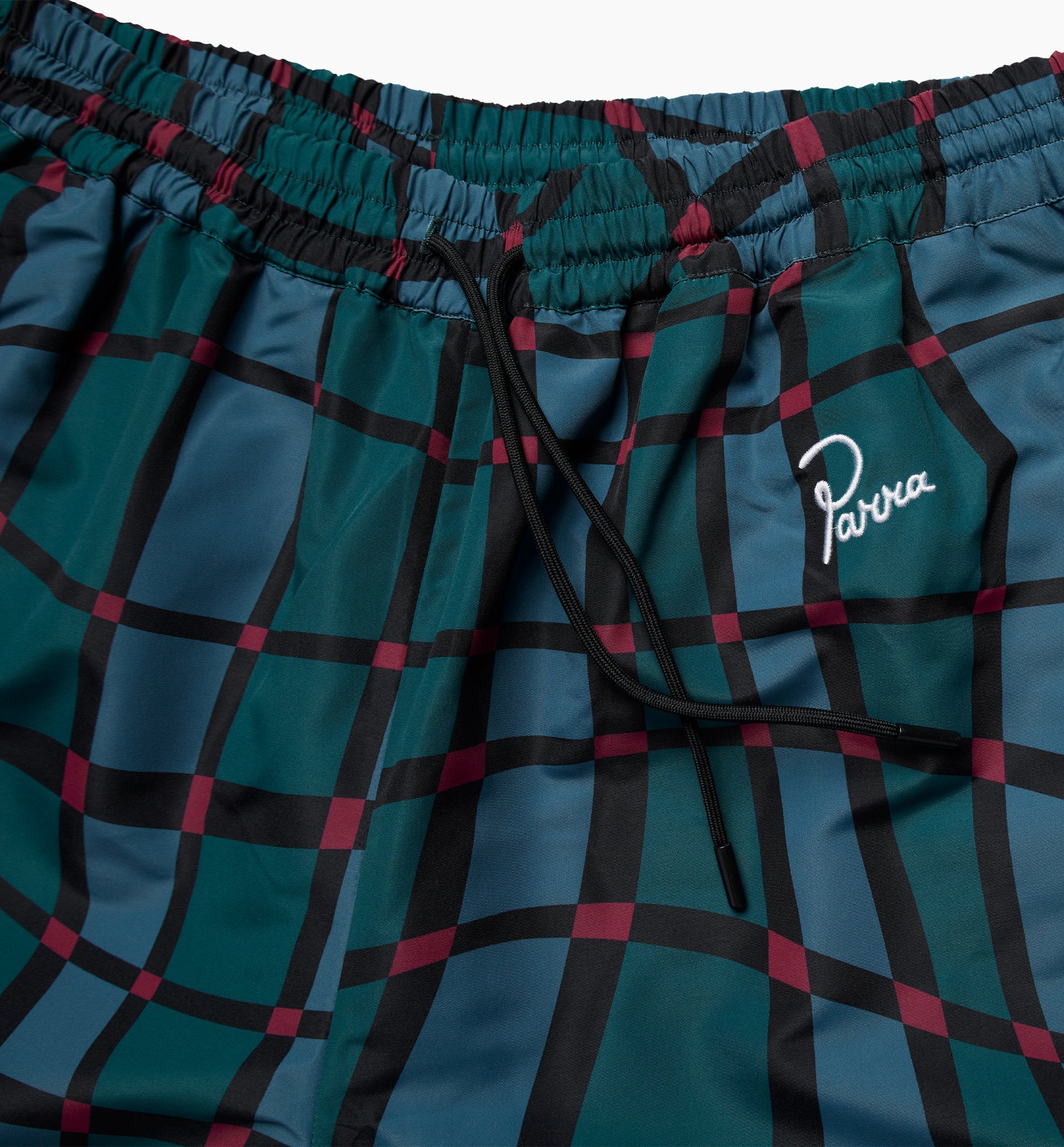 Parra - squared waves pattern track pants